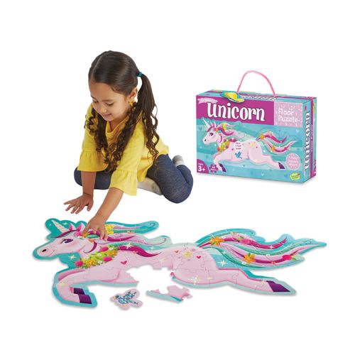 Peaceable Kingdom Shimmery Unicorn Floor Puzzle, 1 EA