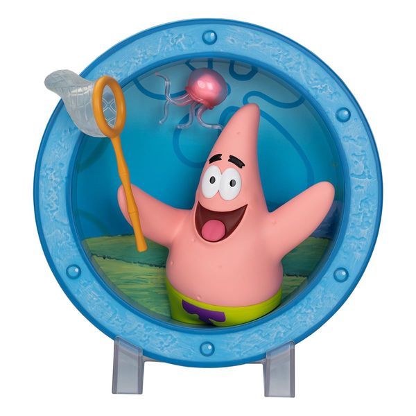 POP MART SpongeBob's Window-Patrick Star Catching Jellyfish Pop-Mart Toy Plastic Model Premium Toy Original Character Birthday Gift