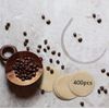 OHAOLYLE Coffee Filter Paper Unbleached Replacement Round Paper Filter for Espresso Makers (400Pcs,Brown)