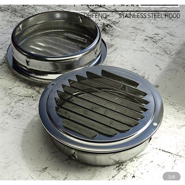 1 Pc Stainless Steel 4 Inch Exhaust Vent With Pet Guard Round Air Vent Cover Hva