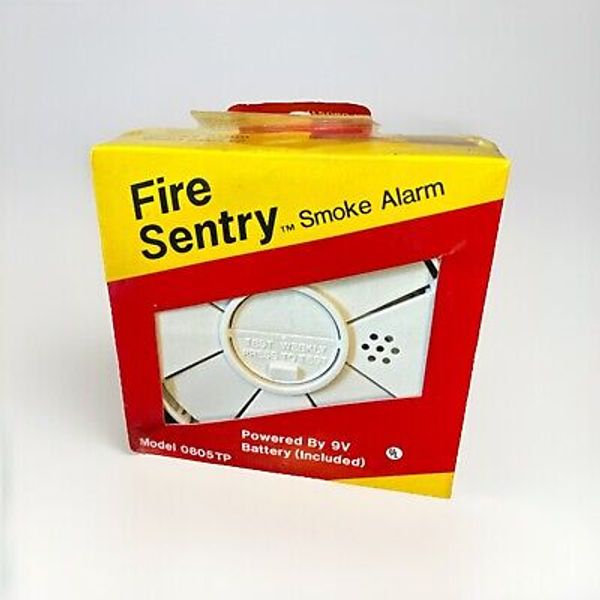 Smoke Detector Fire Sentry Alarm Home Fire Safety Battery Operated New Sealed!