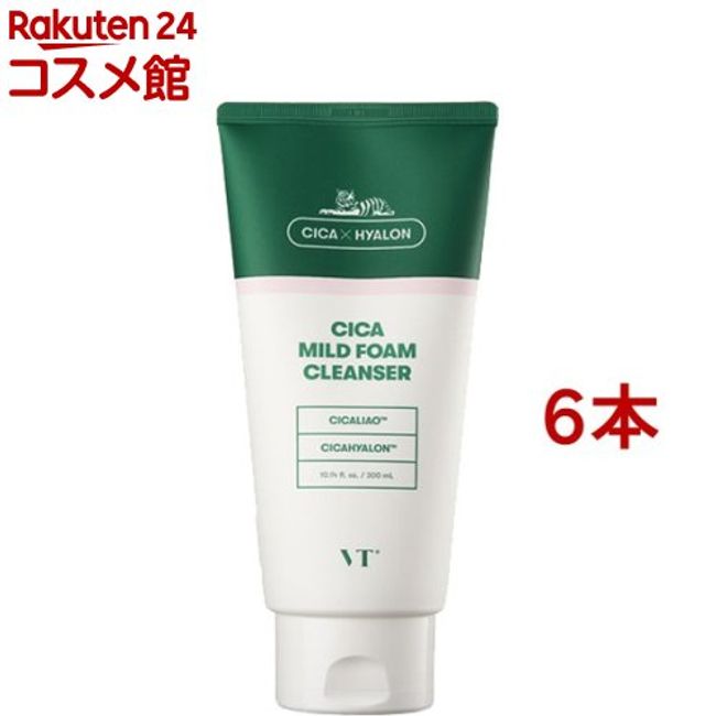 VT CICA Mild Foam Cleanser (300ml*6 bottles set)