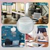 50 PCS - A4 Plastic Stud Popper Wallets with Button Closure Document Bag Poly Envelope Folder Great for Filing Document in Home, School & Office (White)