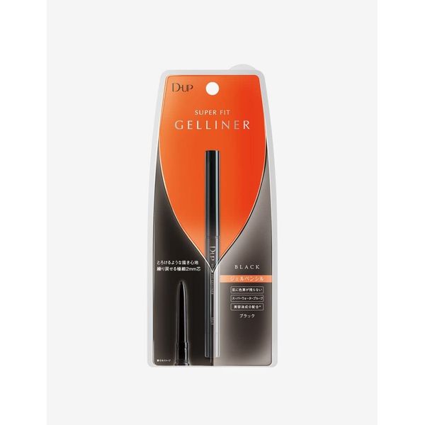 D-UP Super Fit Gel Smudge-proof Addictive Smoothness Eyeliner from Japan Jet Black