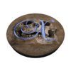 X Blue Skull Skeleton Dead Horror Initial Monogram Letter PopSockets Swappable PopGrip