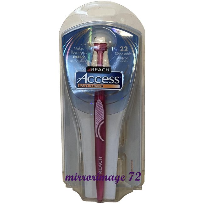 Reach Access Daily Flosser Purple 22 Disposable Snap On Heads