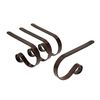 Haute Decor The Original MantleClip® - 4 Pack (Oil-Rubbed Bronze) - Hang Christmas Stockings Safely and Securely from Mantels Up to 3 Inches Thick