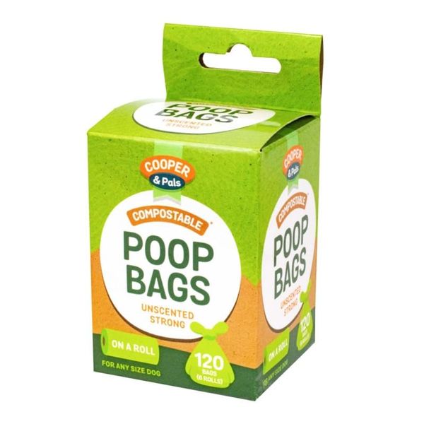 Unscented Degradable Refill Poo Bag Rolls 120 Pack