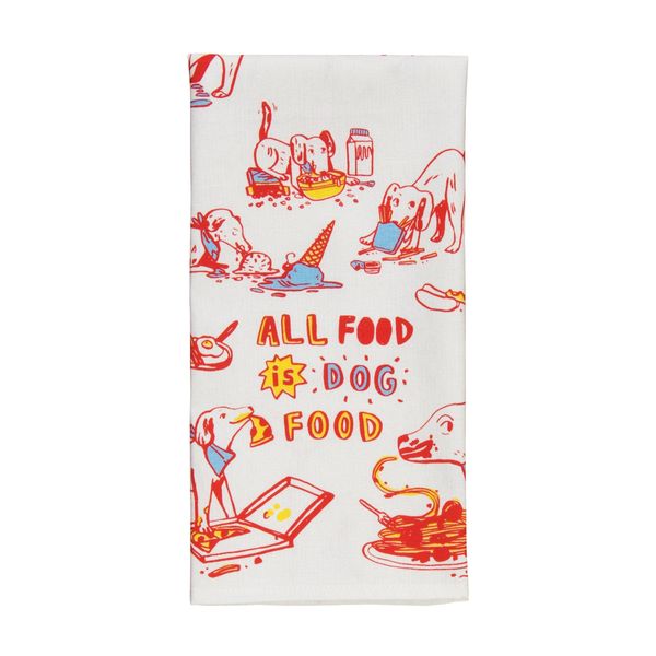 'All Food Is Dog Food' Dish Towel（ディッシュ・タオル(ﾌﾟﾘﾝﾄ)）