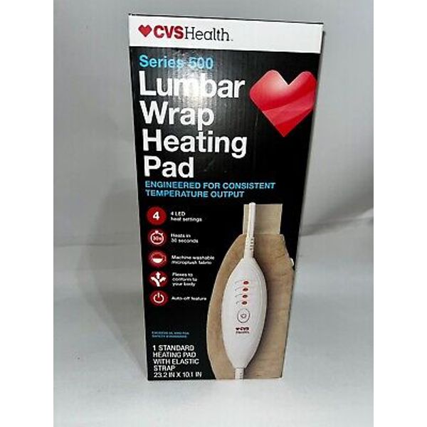 CVS Health Series 500 Lumbar Wrap Heating Pad 23.2 IN X 10.1IN