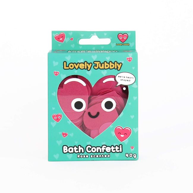 Gift Republic Heart Bath Confetti, Red, 40g