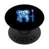 Blue Tooth Molar Toothbrush, Dentist, Teeth Brushing PopSockets Standard PopGrip