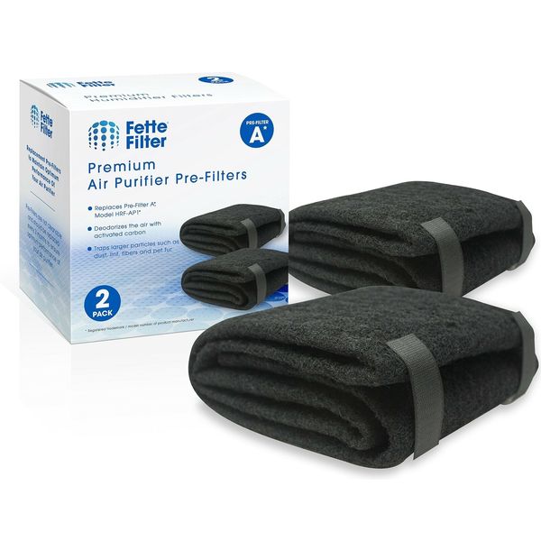 2 Premium Carbon Pre-Filter Rolls | Compatible with Honeywell HRF-AP1, Filter A