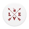 Axe In Tree Stump Logger Lumberjack Arborist Trendy Arrow PopSockets Swappable PopGrip