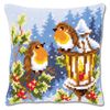 Vervaco Cross Stitch Cushion Robins at The Lantern
