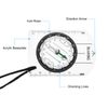 PATIKIL Orienteering Compass, Hiking Backpacking Compass with Declination Scale Map Compass for Camping and Survival Navigation, White