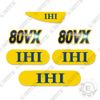 Fits IHI 80VX Decal Kit Mini Excavator Replacement Decals (IHI 80 VX)