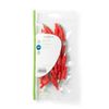 Nedis RCA Male Connector 25 Pieces Red