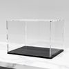 WANLIAN Clear Acrylic Display Case Assemble Countertop Box Cube Organizer Sta...