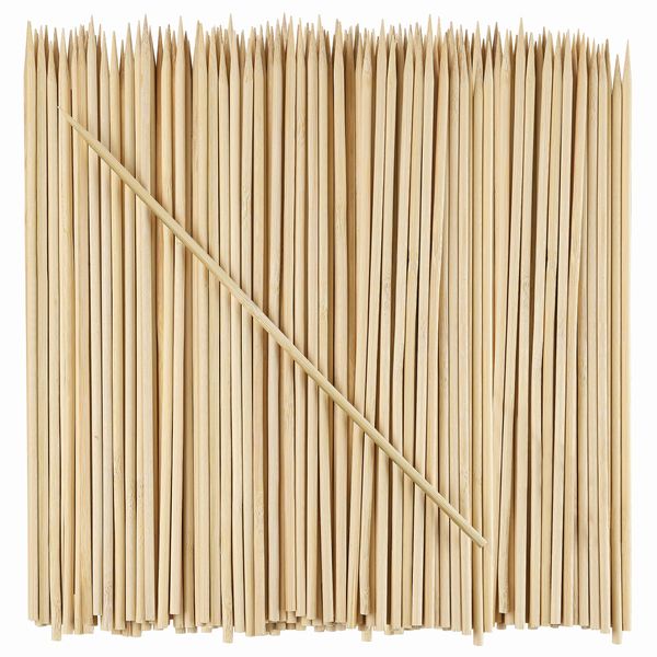 [100 Count] 10 Inch Bamboo Skewers for Shish Kabob, Grilling, Fruits, Appetizers, and Cocktails…