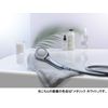 Sanei PS-303-81XA-CD Rainy Metallic Shower Head, Black (Approx. 50% Water Saving Effect, Stop Function)