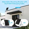 Solar Panel for Security Camera,5W Solar Panel USB C&Micro USB,Camera Solar Panel for Rechargeable Battery Security Camera,IP65 Waterproof Solar Panel for Camera with 360°Adjustable Mounting (2 Pack)