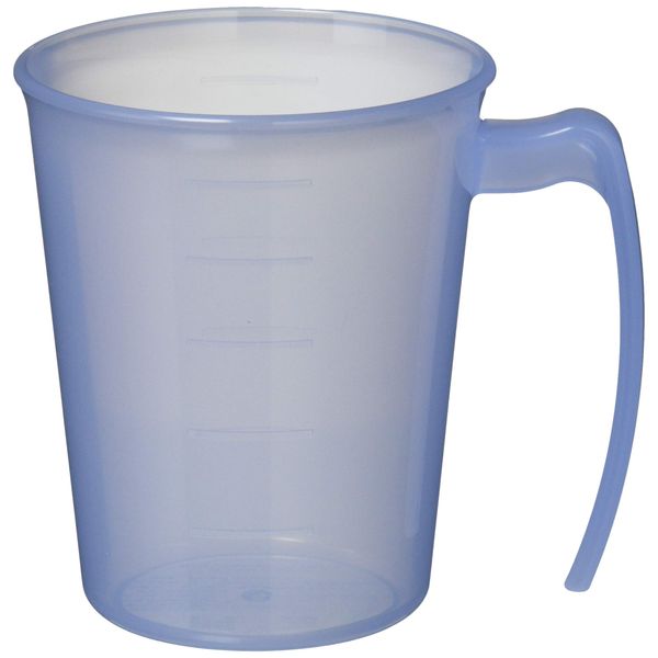Komori Resin Tableware Cup, Stacking Cup with Handle, Blue, 10.1 fl oz (300 ml), Stackable with Handle, Made in Japan
