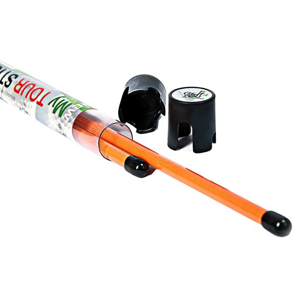 Golf Sticks Alignment Golf Training Aid - Set of 2 Orange Golf Alignment Rods + Includes 2 Sticks Connectors | Unique Size 38" | an Essential Multifunctional Golf Accessories - Best Value for Money