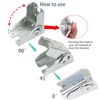 4Pack Folding Legs Support Bracket 90° Self Locking Hinge,Silver Foldable Self-Locking Hinge Extension Support Brackets with Screwsfor Table Legs, Bed Leg, Workbench