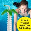 VFM - Tropical Palm Tree Bottle 11" Drinking Cup With Lid