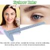 Eyebrow Stencil Ruler, Reusable Vernier Caliper for Measuring Eyebrow, Permanent Eyebrow Positioning Ruler for Makeup Cosmetic Measuring Eyebrow, 150mm DIY Eyebrow Ruler Template