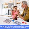 50-Pack EZ Reader Jumbo Bingo Cards for Bingo Game/Large Multicolor Bingo Sheets