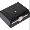 Mind Reader Wall Mount Paper Towel Dispenser Tri-Fold Holder for Restrooms Black