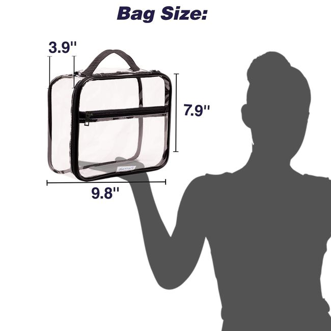 Clear Makeup Bag/PVC Plastic Cube/Transparent Cosmetic Travel Case