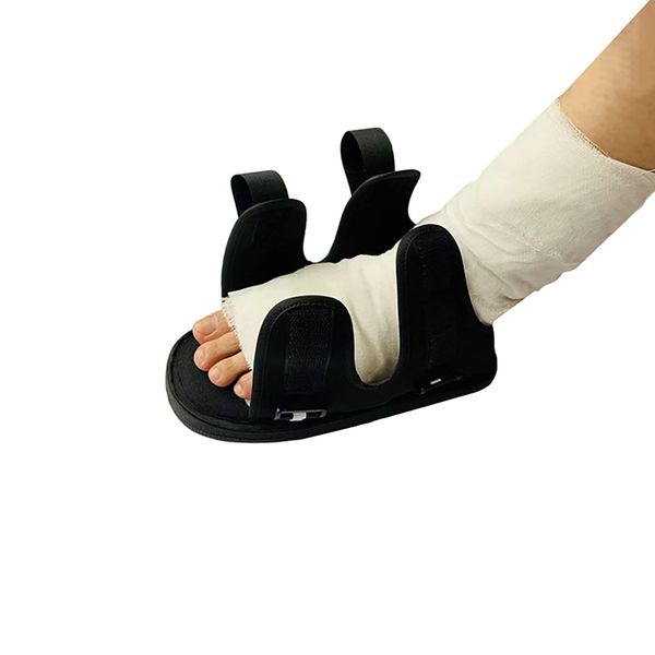 NICEYEA Post-op Shoe for Broken Foot or Toe Walking Shoe Cast Boot Stress Fracture Brace Orthopedic Sandal with Adjustable Strap Left or Right Foot