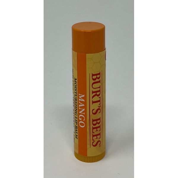 1 NEW BURT'S BEES MANGO MOISTURIZING LIP BALM STICK 100% NATURAL