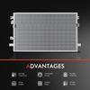 1pc AC Condenser A/C Air Conditioning w/ Bracket for Chrysler Pacifica 2004-2006