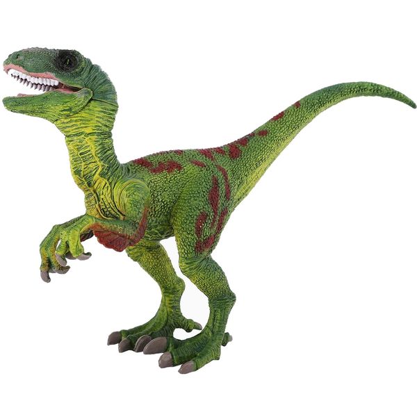 Gemini&Genius Velociraptor Dinosaur Toy for Kids, Velociraptor with Moveable Jaw and Hands, Detail Raptor Action Figure Toy Gift and Dinos World Collection Toy for Kids