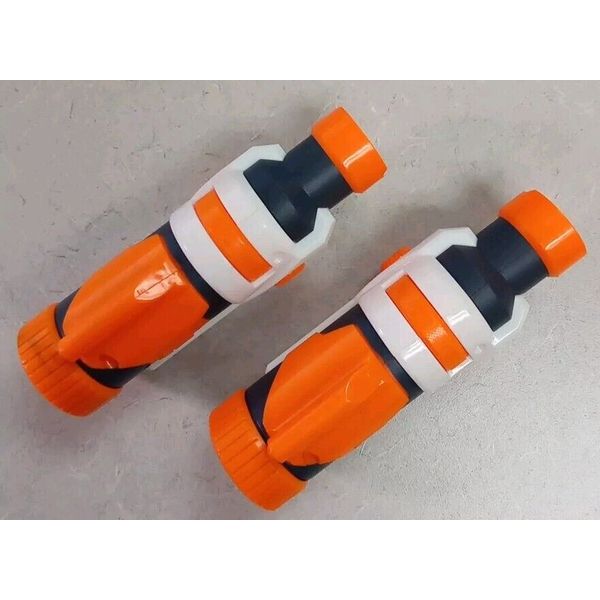 2 Plastic Tactical Flashlight for Nurf Modify Toy Gun Accessories Blue Light