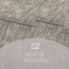 Plain 50% Cotton Blend Jersey Snood Scarf, Grey