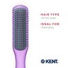 Kent AirHedz Glo Flat 9 Row Brush Purple