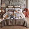 Donna Sharp Throw Pillow - Dawn Mist Lodge Decorative Throw Pillow with Snow Fox Design - Square