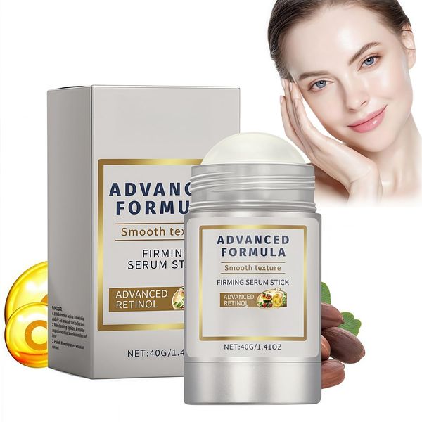 40g Retinol Facial Firming Stick,Retinol Firming Serum Stick,Retinol Facial Tightening Stick,Neck and Face Serum Care Stick,Retinol Face Cream For Women,Hydrating Serum Stick,Smoothing Serum Stick