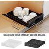 2 Pack Pull Out Drawers for Cabinets, 10" W Pull Out Cabinet Organizer Adhesive 