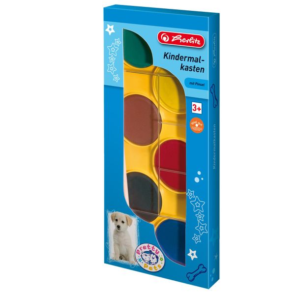 Herlitz Children Watercolour Set with Brush