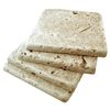 Walnut 4x4 Tumbled Aged Travertine Tile Backsplash Floor Wall (Sold per SF) Bath