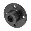 sourcing map ID 8 mm H13xD10 Flange Coupling Motor Guide Shaft Coupling Motor Plug Black