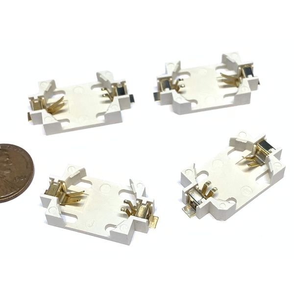 4 pieces CR2032 Button Coin Cell Battery Holder Case Box Wire A26