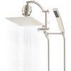 Metal 10'' Filtered Rainfall Shower Head with Handheld Combo, High Pressure Show