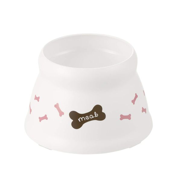 Richell Spill Resistant Dog Dish with Legs White SS Size